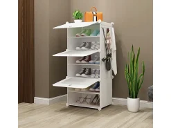 ARMÁRIO PARA SAPATOS ARMÁRIO MODULAR GUARDA-ROUPA BRANCO ESTANTE MODERNA
