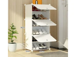 ARMÁRIO PARA SAPATOS ARMÁRIO MODULAR GUARDA-ROUPA BRANCO ESTANTE MODERNA