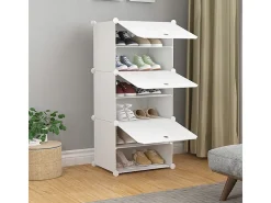 ARMÁRIO PARA SAPATOS ARMÁRIO MODULAR GUARDA-ROUPA BRANCO ESTANTE MODERNA
