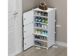 ARMÁRIO PARA SAPATOS ARMÁRIO MODULAR GUARDA-ROUPA BRANCO ESTANTE MODERNA
