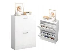 Armário para sapatos branco guarda-roupa estante para sapatos cómoda loft moderna 60 cm
