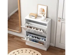 Armário para sapatos branco guarda-roupa estante para sapatos cómoda loft moderna 60 cm