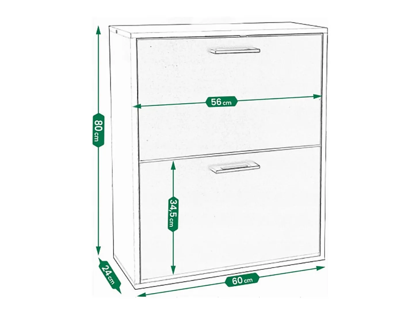 Armário para sapatos branco guarda-roupa estante para sapatos cómoda loft moderna 60 cm