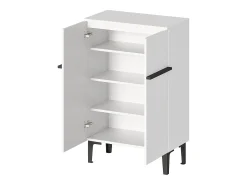 Armário para sapatos branco com 2 portas - prateleiras ajustáveis ​​​​60 × 34,5 x 95 cm