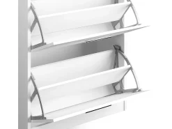 Armário para sapatos branco alto brilho 59x22x105 gizmo