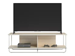 Armário para televisão com 2 gavetas e 1 porta em aglomerado laminado