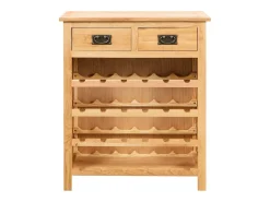 Armário para vinhos 72x32x90 cm madeira carvalho maciça PT229765