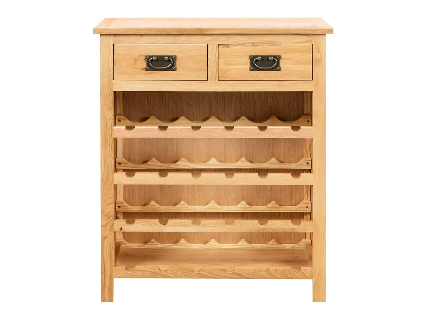 Armário para vinhos 72x32x90 cm madeira carvalho maciça PT229765