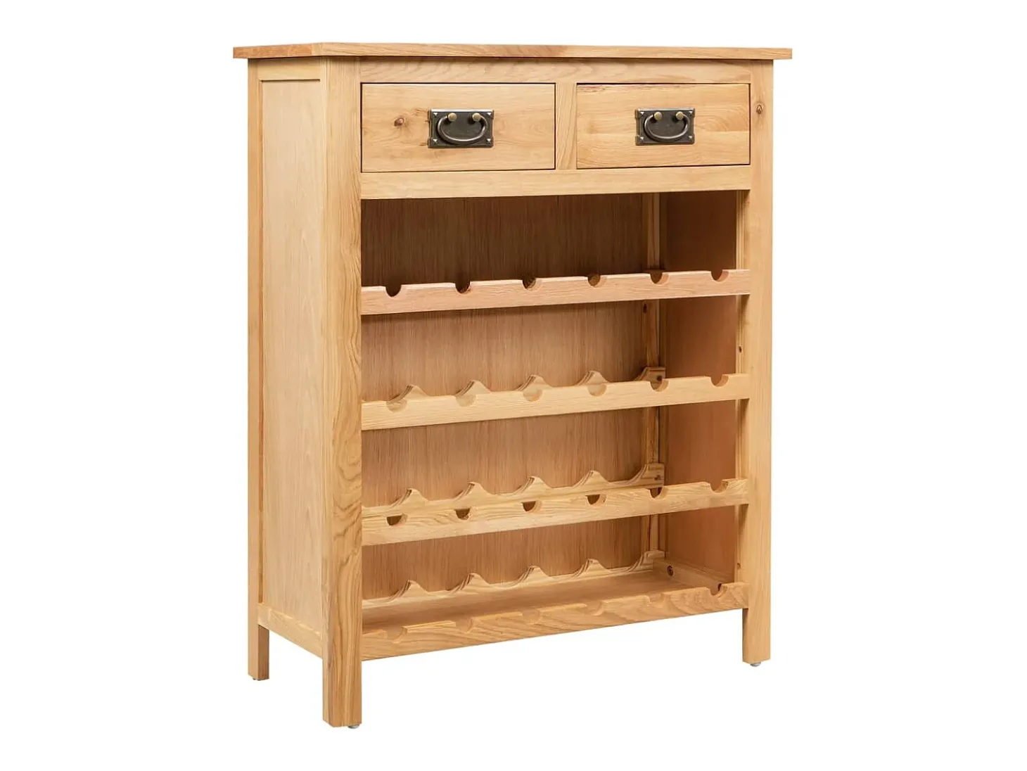 Armário para vinhos 72x32x90 cm madeira carvalho maciça PT229765