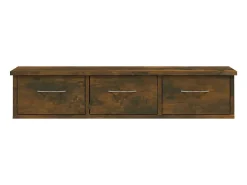 Armário parede 88x26x18,5 cm derivados madeira carvalho fumado