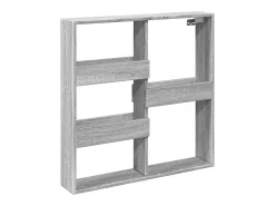 Armário parede 80x15x80 cm derivados de madeira cinza sonoma