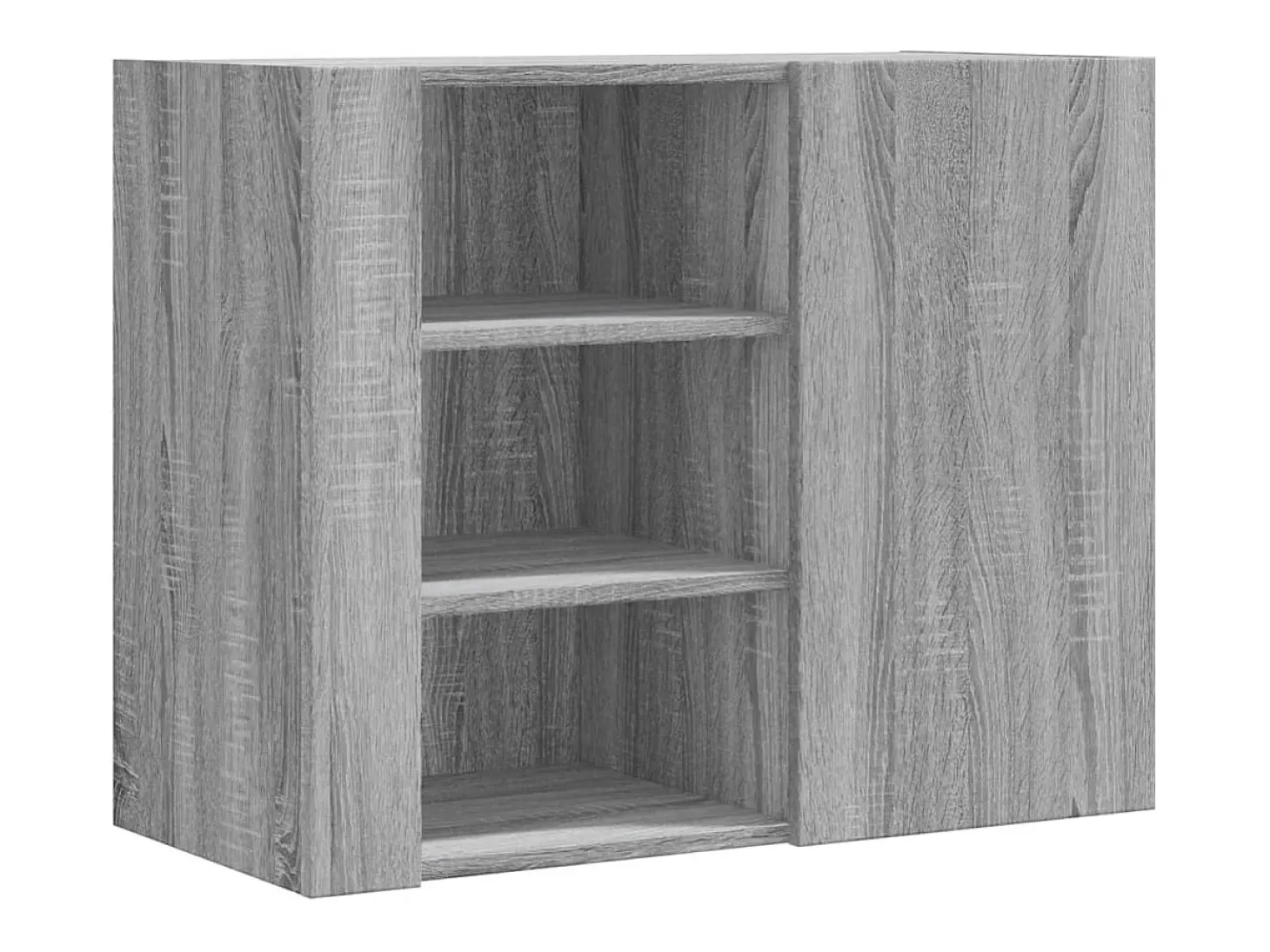 Armário parede 75x35x60 cm derivados de madeira cinzento sonoma