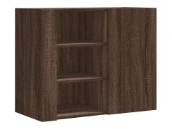 Armário parede 75x35x60 cm derivados madeira carvalho castanho