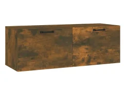 Armário parede 100x36,5x35 cm madeira processada carv. fumado PT374833