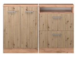 Armário sótão carvalho artesanal/carvalho goldkraft 120x46x81.6 rion
