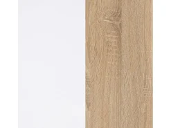 Armário TV Lea Blanco Artik (Blanco Mate) - Roble Canadian