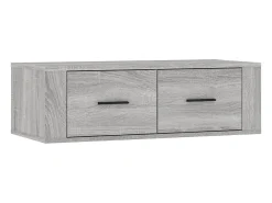 Armário TV suspenso 80x36x25 cm derivados madeira cinza sonoma PT817238