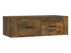 Armário TV suspenso 80x36x25 cm deriv. madeira carvalho fumado PT817471