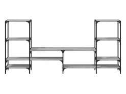Armário TV 206,5x28,5x95cm derivados de madeira cinzento sonoma PT229340