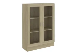 Armário vitrine derivados de madeira carvalho sonoma PT183921