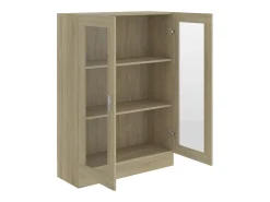 Armário vitrine derivados de madeira carvalho sonoma PT183921