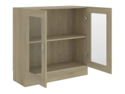 Armário vitrine derivados de madeira carvalho sonoma PT326372