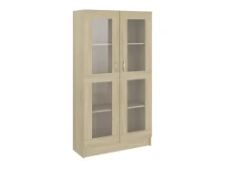 Armário vitrine derivados de madeira carvalho sonoma PT375901