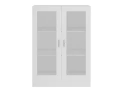 Armário vitrine 82,5x30,5x115 cm derivados de madeira branco