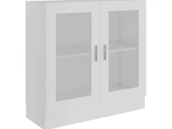 Armário vitrine 82,5x30,5x80 cm derivados de madeira branco PT465416