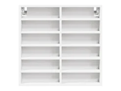 Armário vitrine 60x8,5x58 cm derivados de madeira branco PT311430