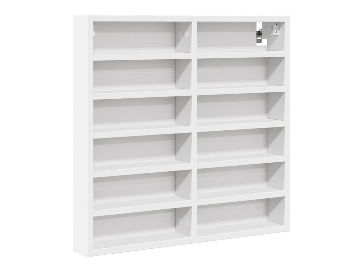 Armário vitrine 60x8,5x58 cm derivados de madeira branco PT311430