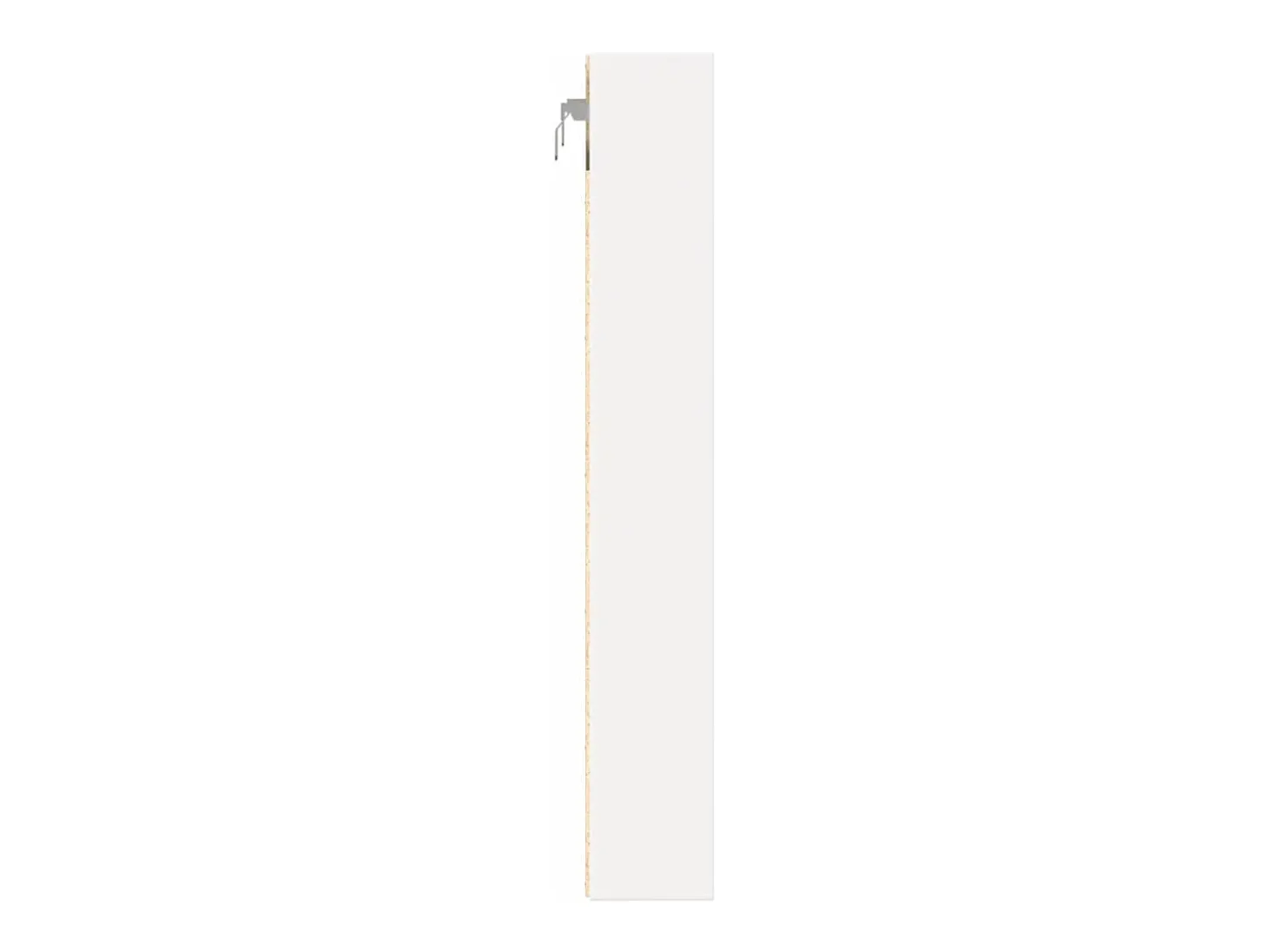 Armário vitrine 60x8,5x58 cm derivados de madeira branco PT311430