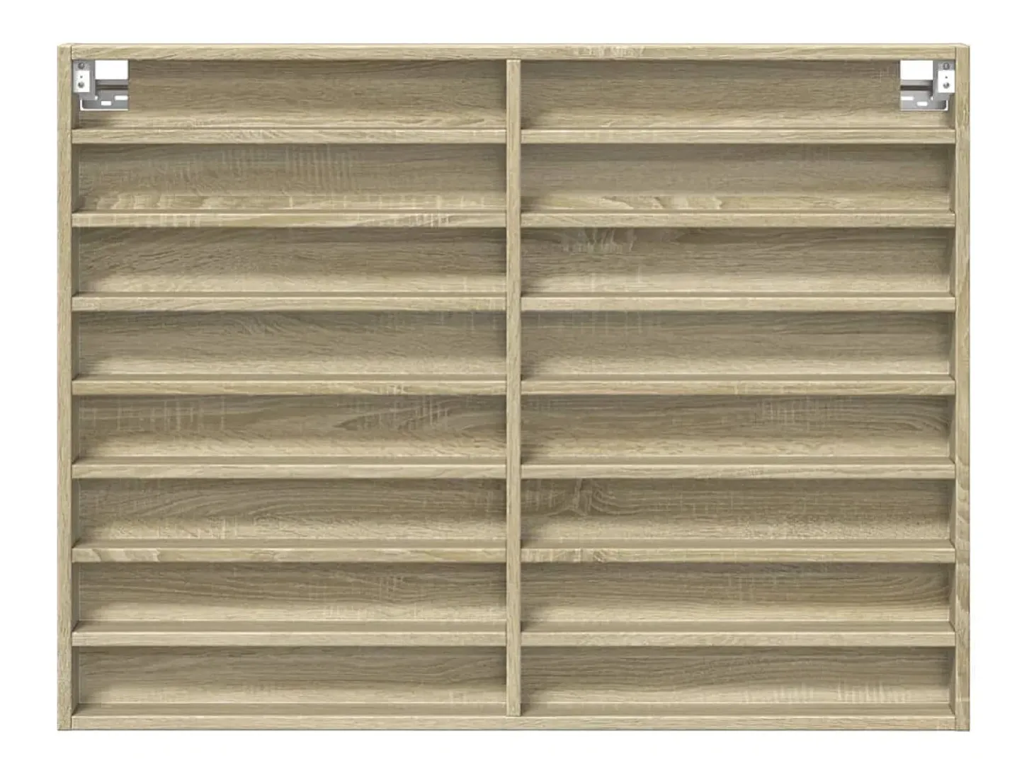 Armário vitrine 100x8,5x75 cm derivados madeira carvalho sonoma