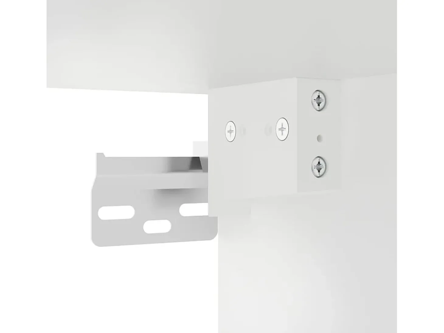 Armário vitrine 60x8,5x58 cm derivados de madeira branco