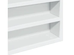 Armário vitrine 60x8,5x58 cm derivados de madeira branco