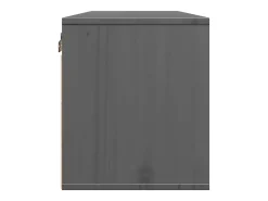 Armários de parede 2 pcs 45x30x35 cm pinho maciço cinza
