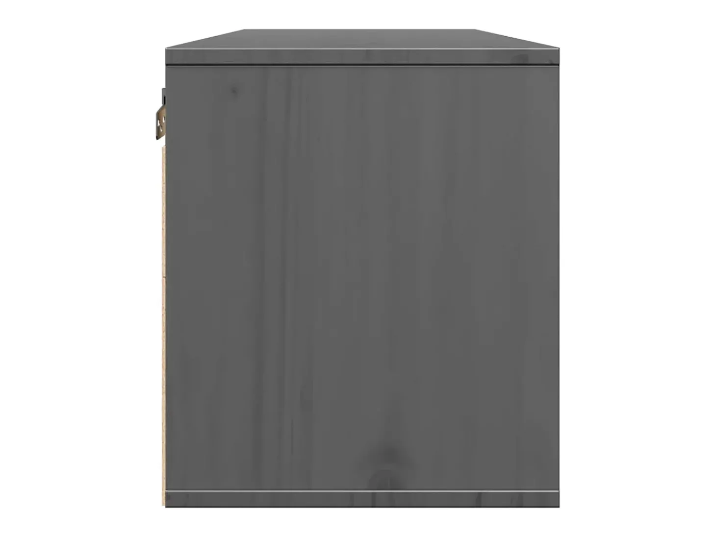 Armários de parede 2 pcs 45x30x35 cm pinho maciço cinza