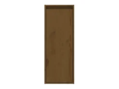 Armários de parede 2 pcs 30x30x80 cm pinho maciço castanho-mel