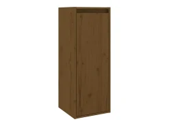 Armários de parede 2 pcs 30x30x80 cm pinho maciço castanho-mel