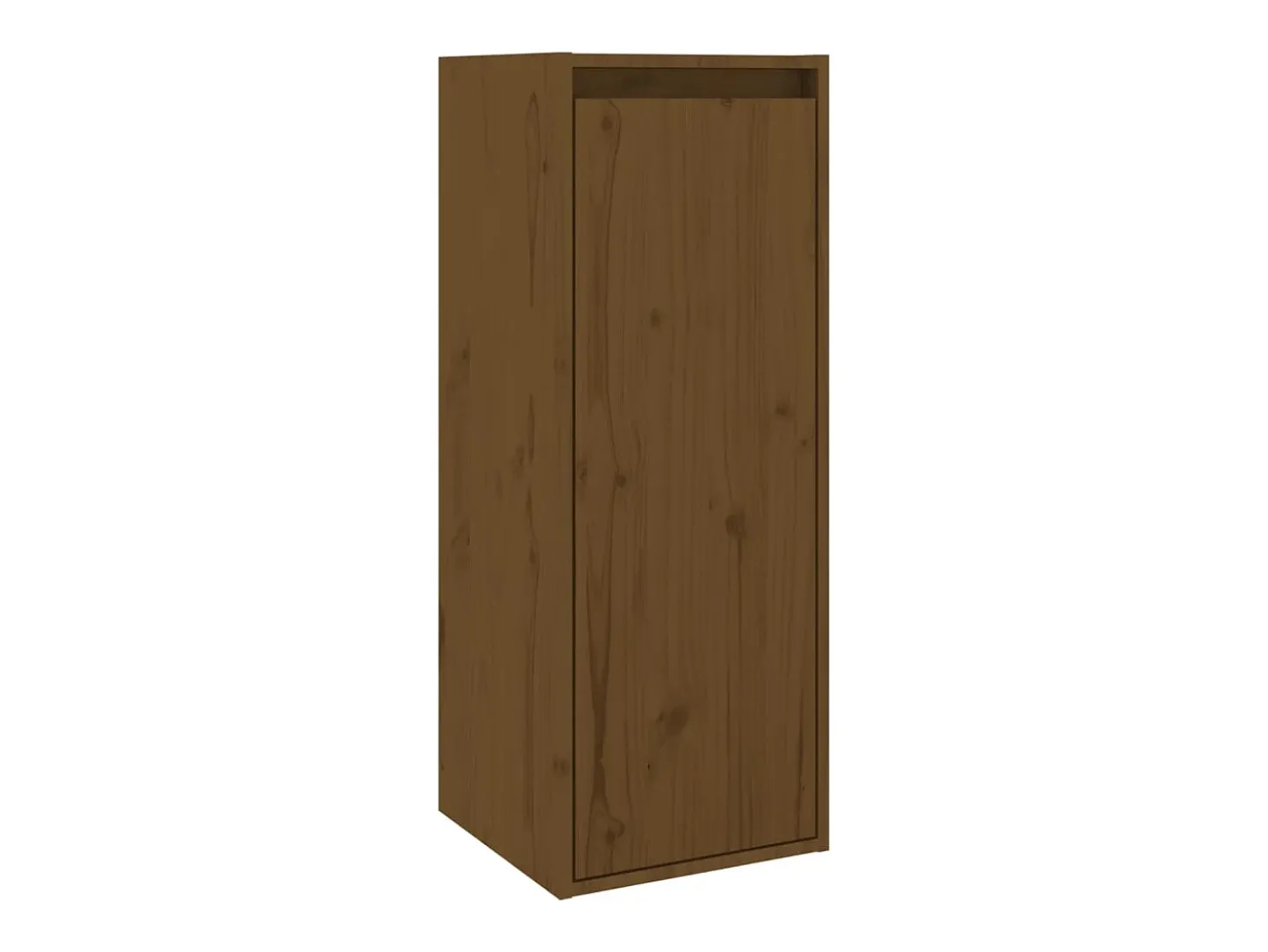 Armários de parede 2 pcs 30x30x80 cm pinho maciço castanho-mel