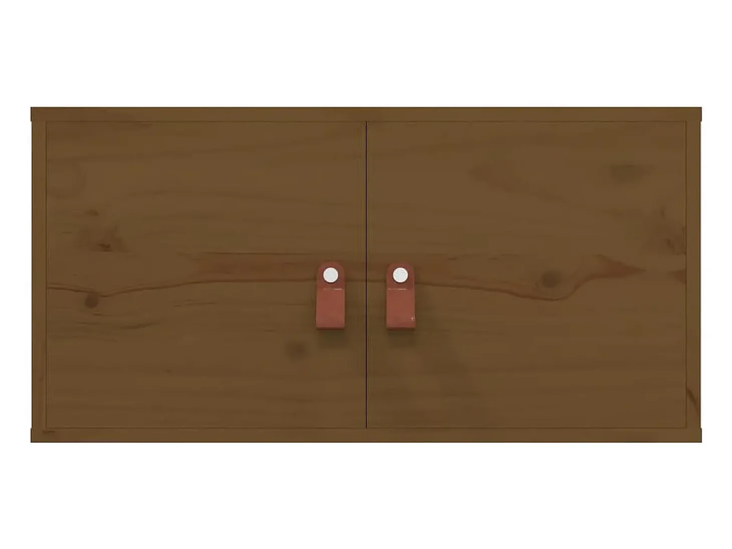 Armários de parede 2 pcs 60x30x30 cm pinho maciço castanho-mel