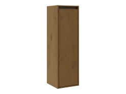 Armários de parede 2 pcs 30x30x100 cm pinho maciço castanho mel