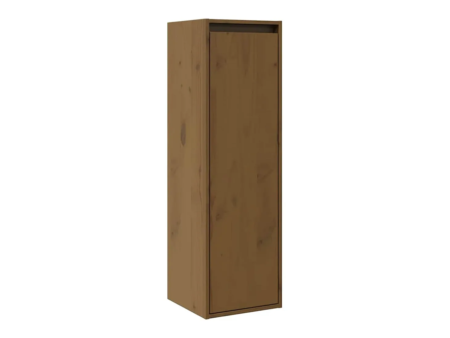 Armários de parede 2 pcs 30x30x100 cm pinho maciço castanho mel