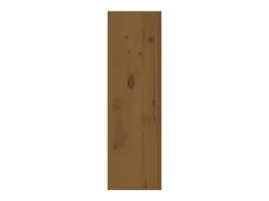 Armários de parede 2 pcs 30x30x100 cm pinho maciço castanho mel