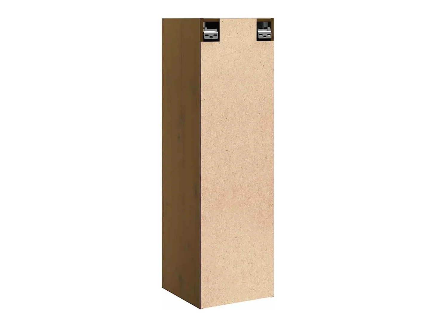 Armários de parede 2 pcs 30x30x100 cm pinho maciço castanho mel