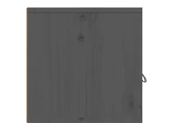 Armários de parede 2 pcs 60x30x30 cm pinho maciço cinzento