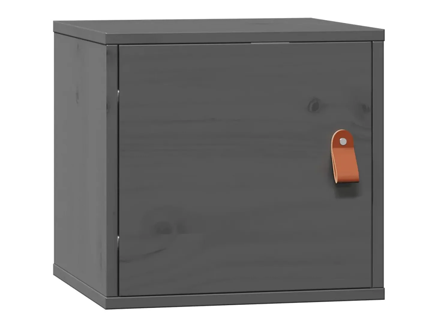 Armários de parede 2 pcs 31,5x30x30 cm pinho maciço cinza