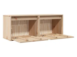 Armários de parede 2 pcs 45x30x35 cm madeira de pinho maciça