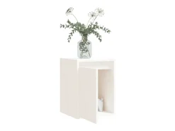 Armários de parede 2 pcs 30x30x40 cm pinho maciço branco