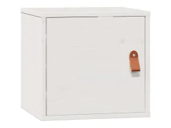 Armários de parede 2 pcs 31,5x30x30 cm pinho maciço branco